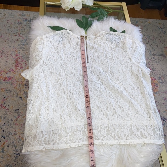 RARE Bela Criacao Women's NICOLA TEE Over Sized Lace Tee Shirt Size XL - Picture 12 of 17